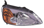 Headlight Front Lamp for 01-03 Honda Civic Coupe Right Passenger