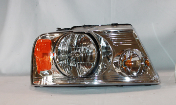 Headlight Lamp for 04-08 Ford F Series Pickup LD (w/Chrome) Right Passenger CAPA