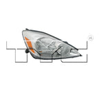 Headlight Front Lamp for 04-05 Toyota Sienna (w/o HID) Right Passenger