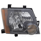 Halogen Headlight Front Lamp (Black) Right Passenger for 09-15 Nissan Xterra