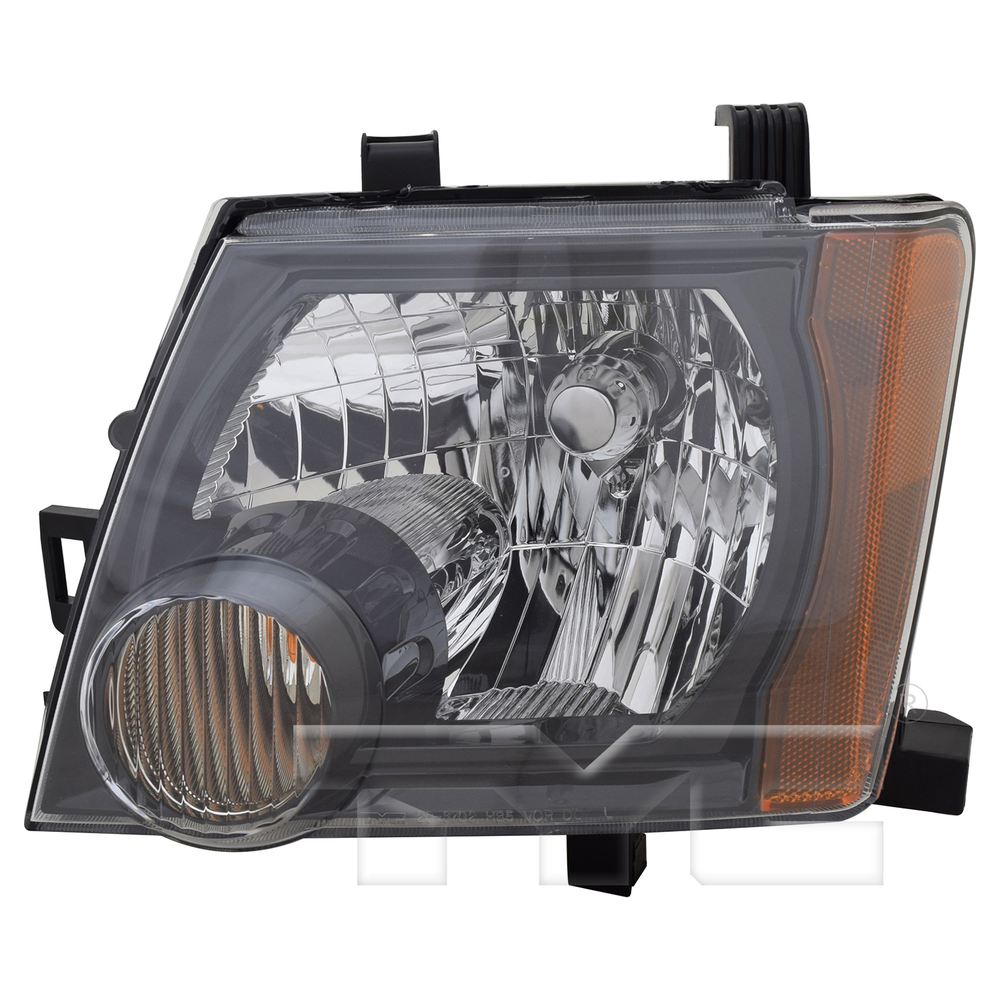 Halogen Headlight Front Lamp (Black) Left Driver for 09-15 Nissan Xterra