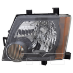 Halogen Headlight Front Lamp (Black) Left Driver for 09-15 Nissan Xterra