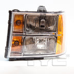 Headlight Front Lamp for 07-13 GMC Sierra Left Driver CAPA