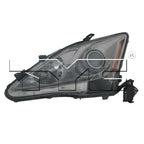 Halogen Headlight for 06-08 Lexus IS250/350 w/o Auto Leveling Left Driver