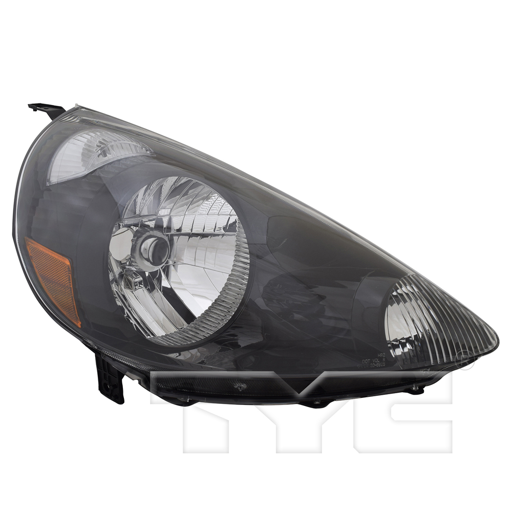 Headlight Front Lamp for 07-08 Honda Fit (Black) Right Passenger Side