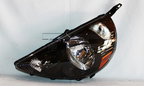 Headlight Front Lamp for 07-08 Honda Fit (Black) Left Driver