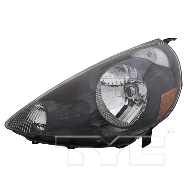Headlight Front Lamp for 07-08 Honda Fit (Black) Left Driver Side