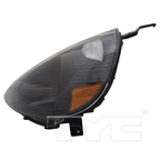 Headlight Front Lamp for 07-08 Honda Fit (Black) Left Driver Side