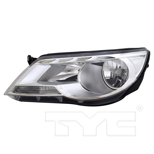 Halogen Headlight Front Lamp for 09-11 Volkswagen Tiguan (w/o Logo) Driver Left