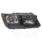Halogen Headlight for 14-20 Dodge Journey (Code LME) Black Right Passenger Side