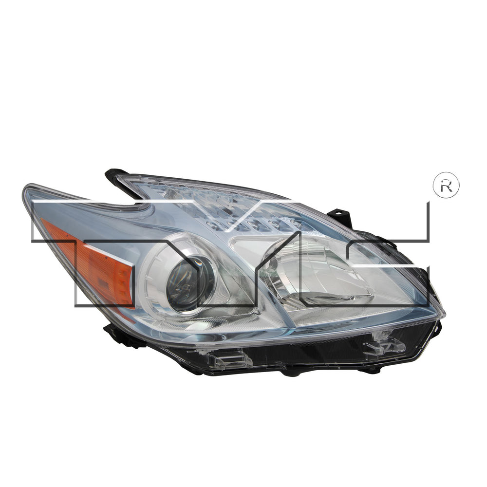 Halogen Headlight Front Lamp for 10-11 Toyota Prius Right Passenger CAPA