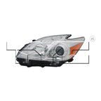 Halogen Headlight Front Lamp for 12-15 Toyota Prius Left Driver