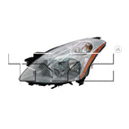 Halogen Headlight Front Lamp for 10-12 Nissan Altima Sedan Left Driver