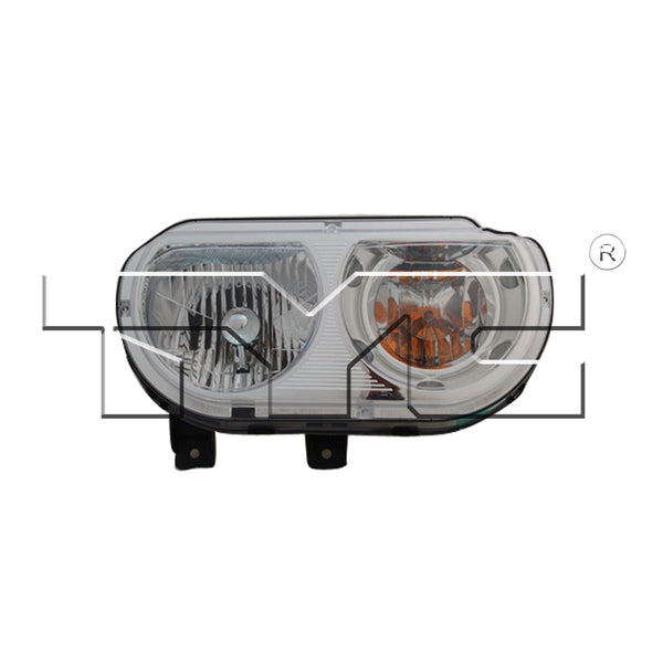 Halogen Headlight Front Lamp for 08-14 Dodge Challenger Right Passenger