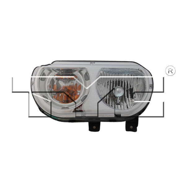 Halogen Headlight Front Lamp for 08-14 Dodge Challenger Left Driver