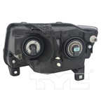 Black Headlight Front Lamp (w/o Logo) Right Passenger for 13-17 Jeep Compass