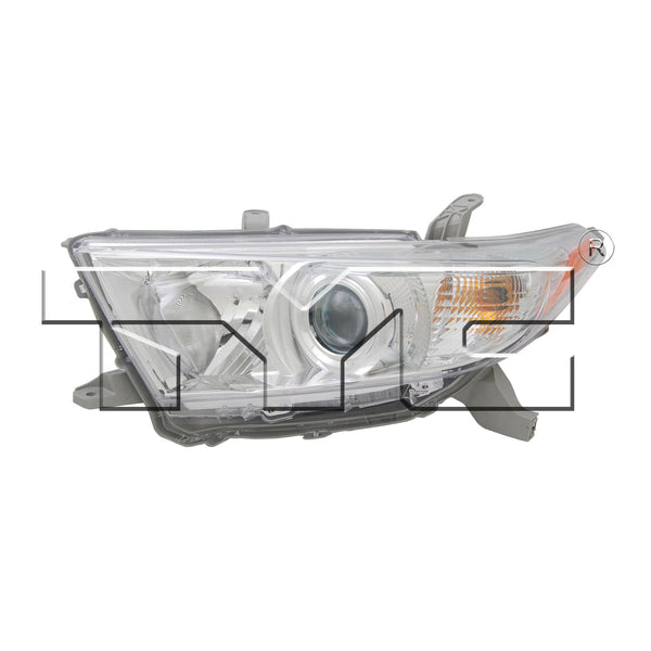 Headlight Lamp for 11-13 Toyota Highlander US Built/Non-Hybrid Left Driver