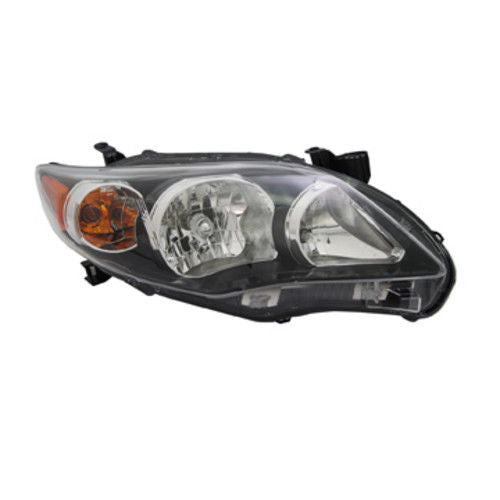 Headlight for 11-13 Toyota Corolla US Built/Black S/ SRX Right Passenger CAPA