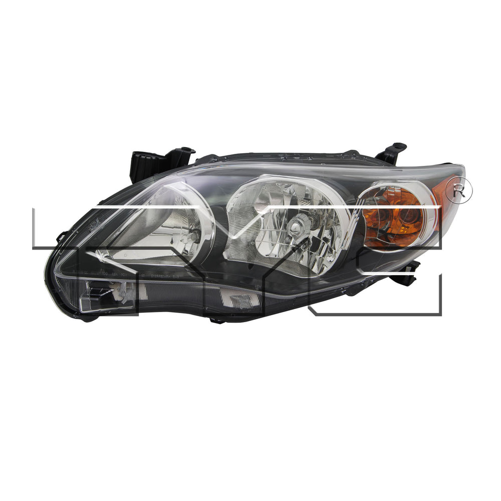 Headlight for 11-13 Toyota Corolla US Built/Black S/ SRX Left Driver