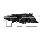 Headlight for 11-13 Toyota Corolla US Built/Black S/ SRX Left Driver