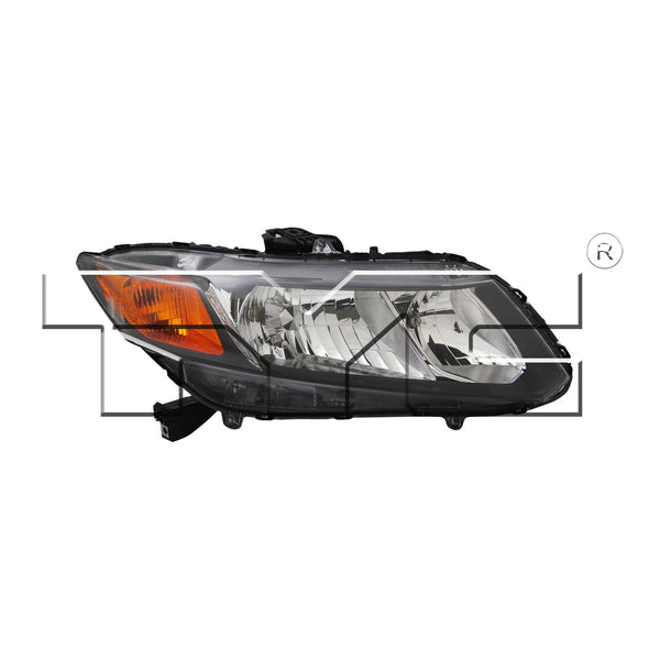 Headlight Lamp for 12-12 Honda Civic Sedan/Coupe Non-Hybrid Right Passenger