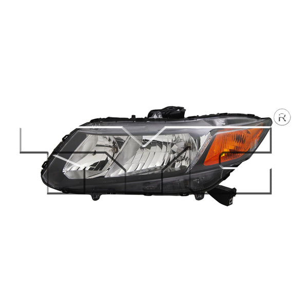 Headlight Lamp for 12-12 Honda Civic Sedan/Coupe Non-Hybrid Left Driver