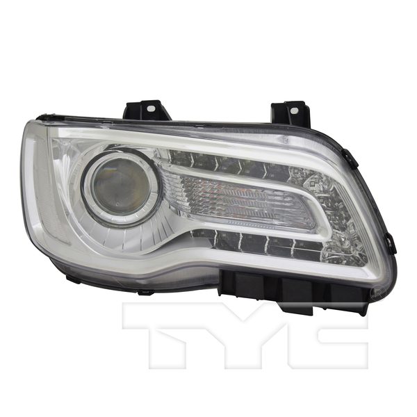 Halogen Headlight for 18-19 Chrysler 300 Projector Chrome Right Passenger CAPA