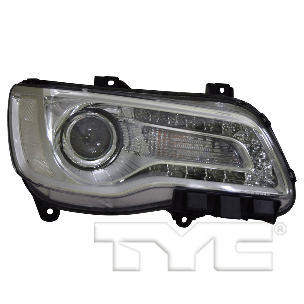 Halogen Headlight Lamp for 15-17 Chrysler 300 w/Chrome Right Passenger CAPA