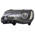 Headlight Lamp w/LED DRL Black Bezel for 18-20 Chrysler 300 Left Driver Side