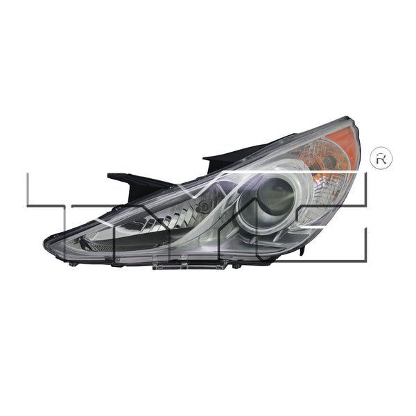 Headlight Front Lamp for 11-14 Hyundai Sonata Chrome Bezel Left Driver CAPA