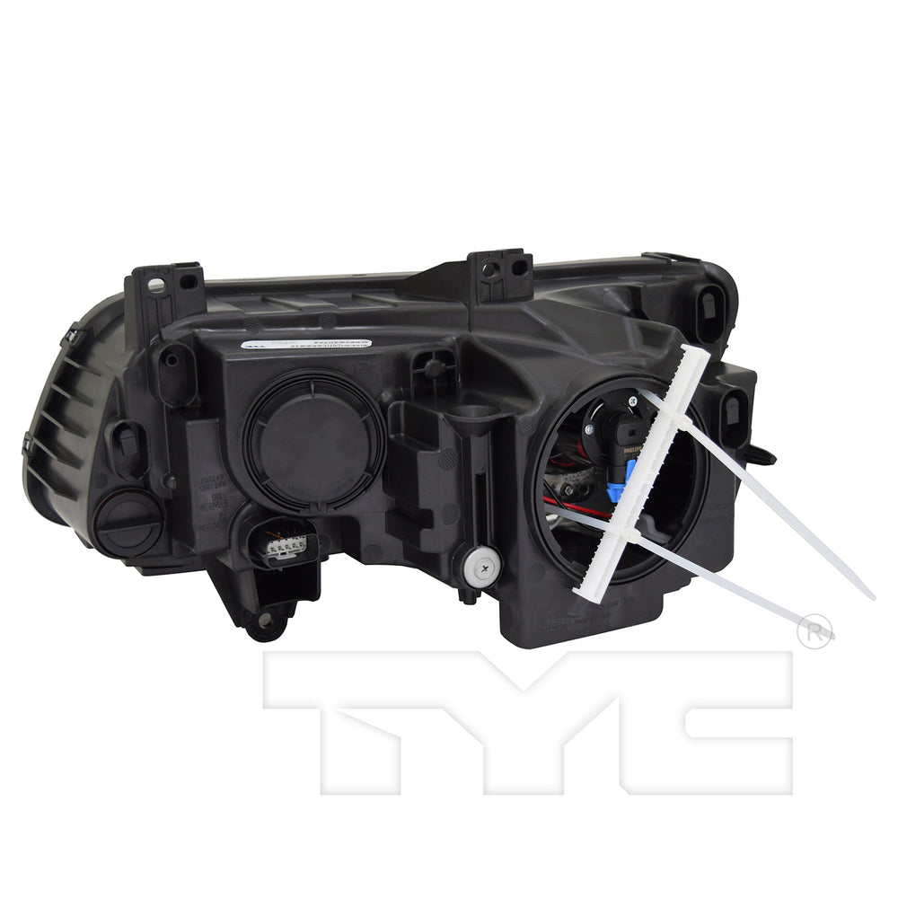 Halogen Headlight for 12-14 Chrysler 300 w/LED DRL Black Bezel Passenger CAPA