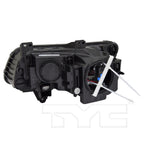 Halogen Headlight for 12-14 Chrysler 300 w/LED DRL Black Bezel Passenger CAPA