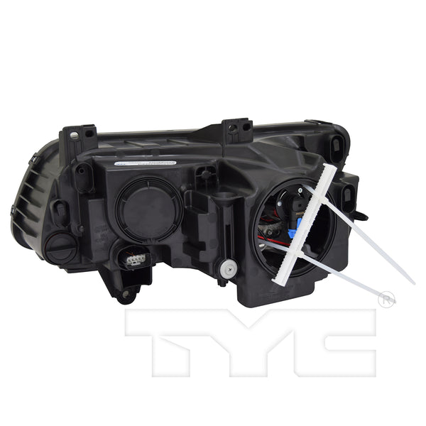 Halogen Headlight for 12-14 Chrysler 300 w/LED DRL Black Bezel Passenger CAPA