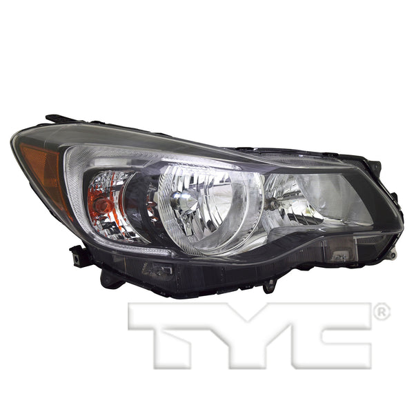 Halogen Headlight Front Lamp for 15-16 Subaru Impreza Black Right Passenger CAPA