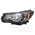 Halogen Headlight Front Lamp for 15-16 Subaru Impreza Black Left Driver CAPA