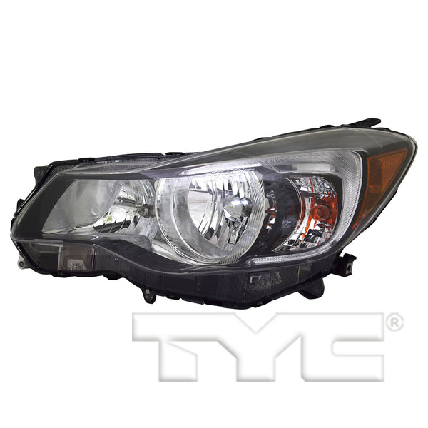Halogen Headlight Front Lamp for 15-16 Subaru Impreza Black Left Driver CAPA