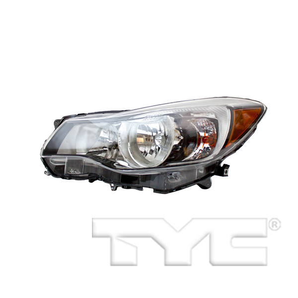 Halogen Headlight Front Lamp for 15-16 Subaru Impreza Black Left Driver