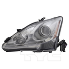 Halogen Headlight Left for 11-13 Lexus IS250/350 Sedan/12-15 Convertible