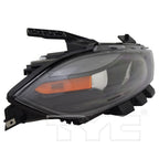 Halogen Headlight Lamp for 13-15 Dodge Dart Black (w/o Logo) Passenger CAPA