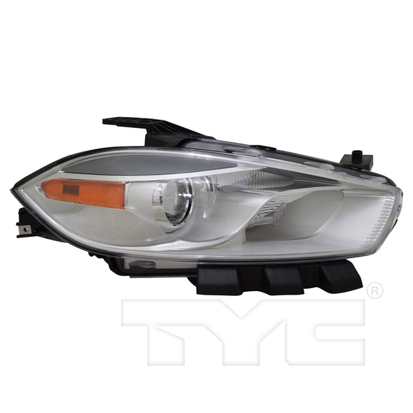 Halogen Headlight Chrome Right Passenger for 16-16 Dodge Dart (SE/Aero/Limited)