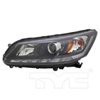 Halogen Headlight Lamp for 13-15 Honda Accord Sedan EX-L V6 Left Driver
