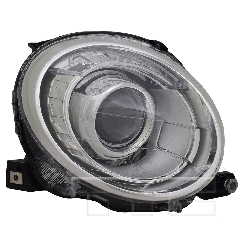Headlight Front Lamp for 12-19 Fiat 500(w/o Logo) Projector Right Passenger CAPA