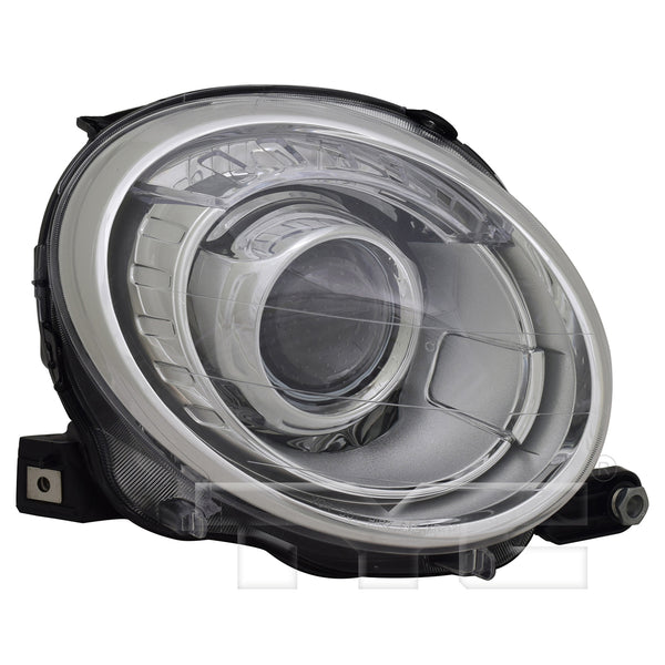 Headlight Front Lamp for 12-19 Fiat 500(w/o Logo) Projector Right Passenger CAPA