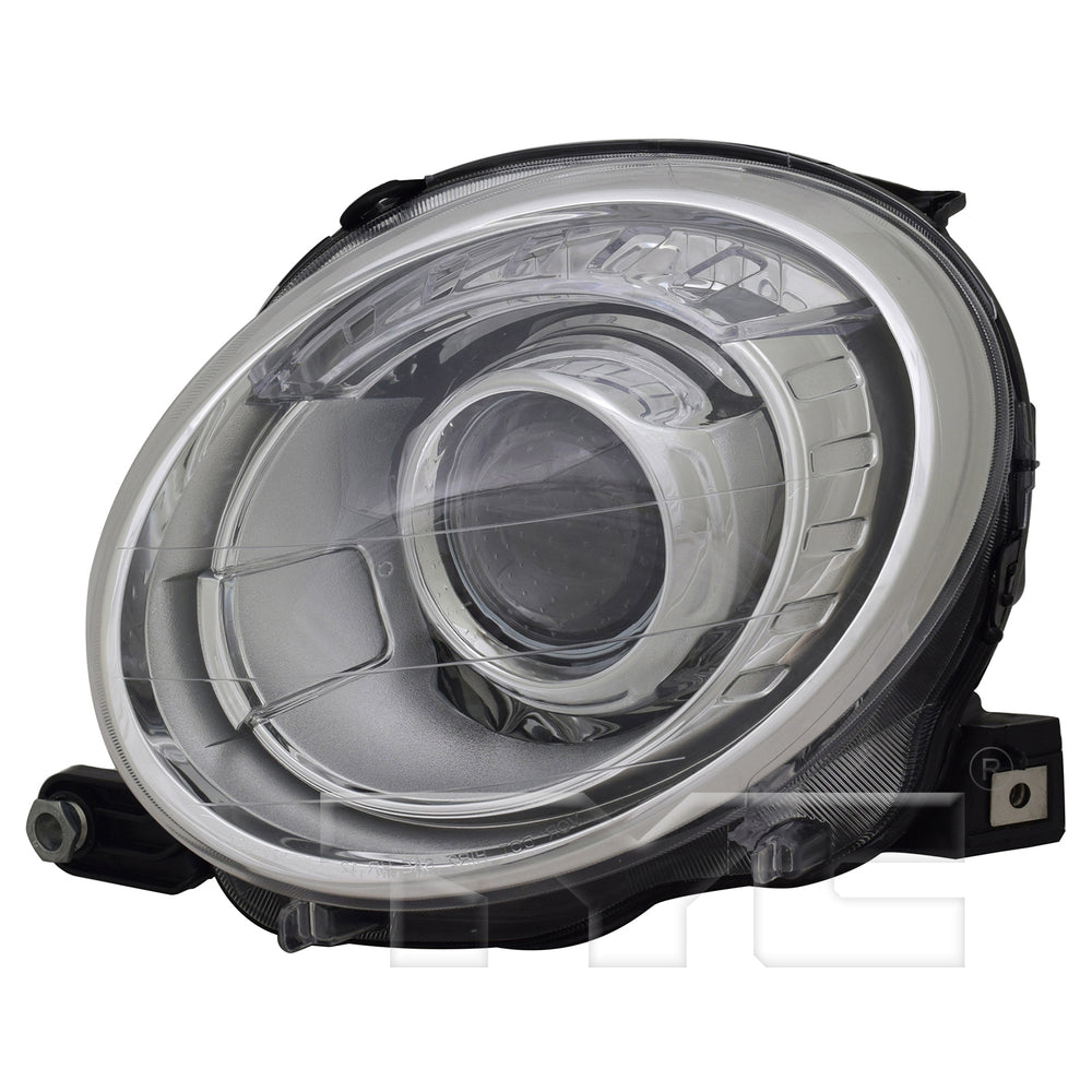 Headlight Front Lamp for 12-19 Fiat 500(w/o Logo) Projector Left Driver CAPA