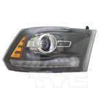 Headlight Front Lamp for 16-18 Dodge Ram LD/HD/Black Right Passenger