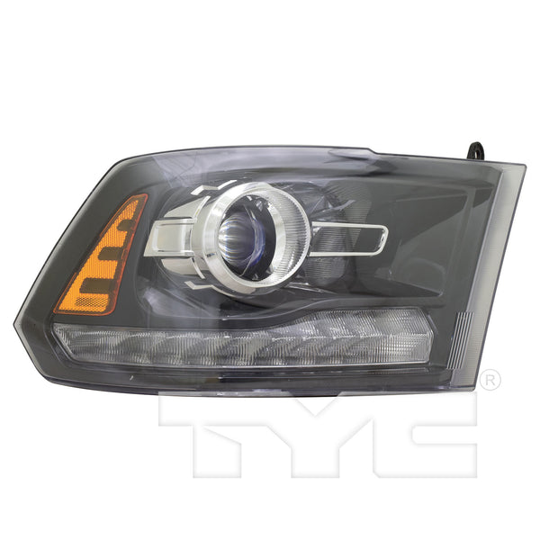 Headlight Front Lamp for 16-18 Dodge Ram LD/HD/Black Right Passenger