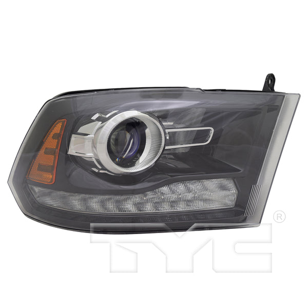 Headlight Lamp for 13-15 Dodge Ram Pickup w/o Logo Black Right Passenger CAPA
