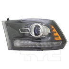 Black Headlight Front Lamp for 16-18 Dodge Ram Pickup LD/HD Left Driver Side