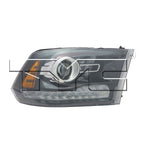 Headlight Front Lamp for 13-15 Dodge Ram Pickup w/o Logo Black Left Driver