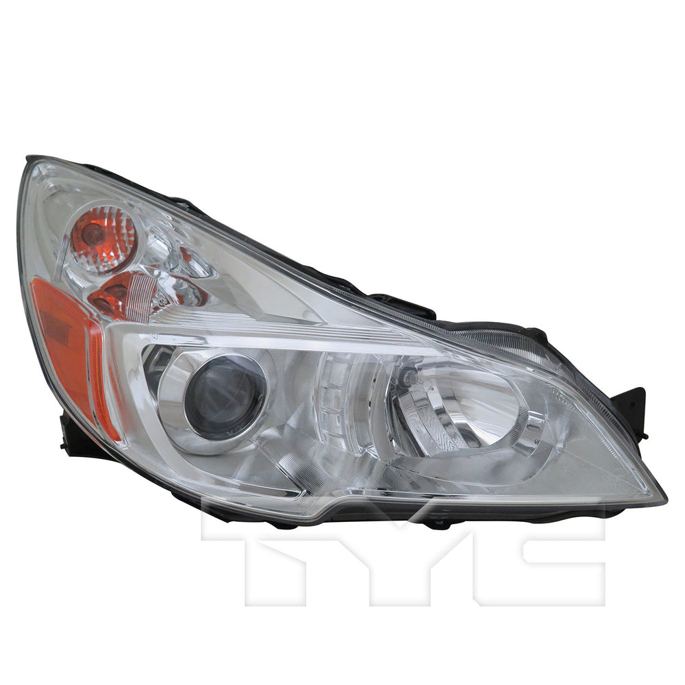 Headlight Lamp for 13-14 Subaru Outback (Chrome Bezel) Right Passenger CAPA